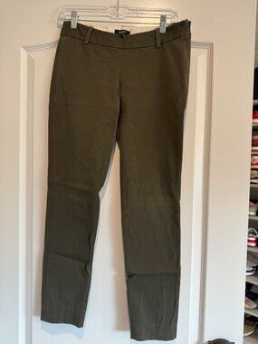 Aritzia Babaton Olive Green Cropped Pant | Size 4